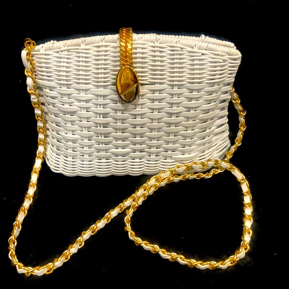 Handbags - CLARITA ACCESSORIES vintage woven bag
